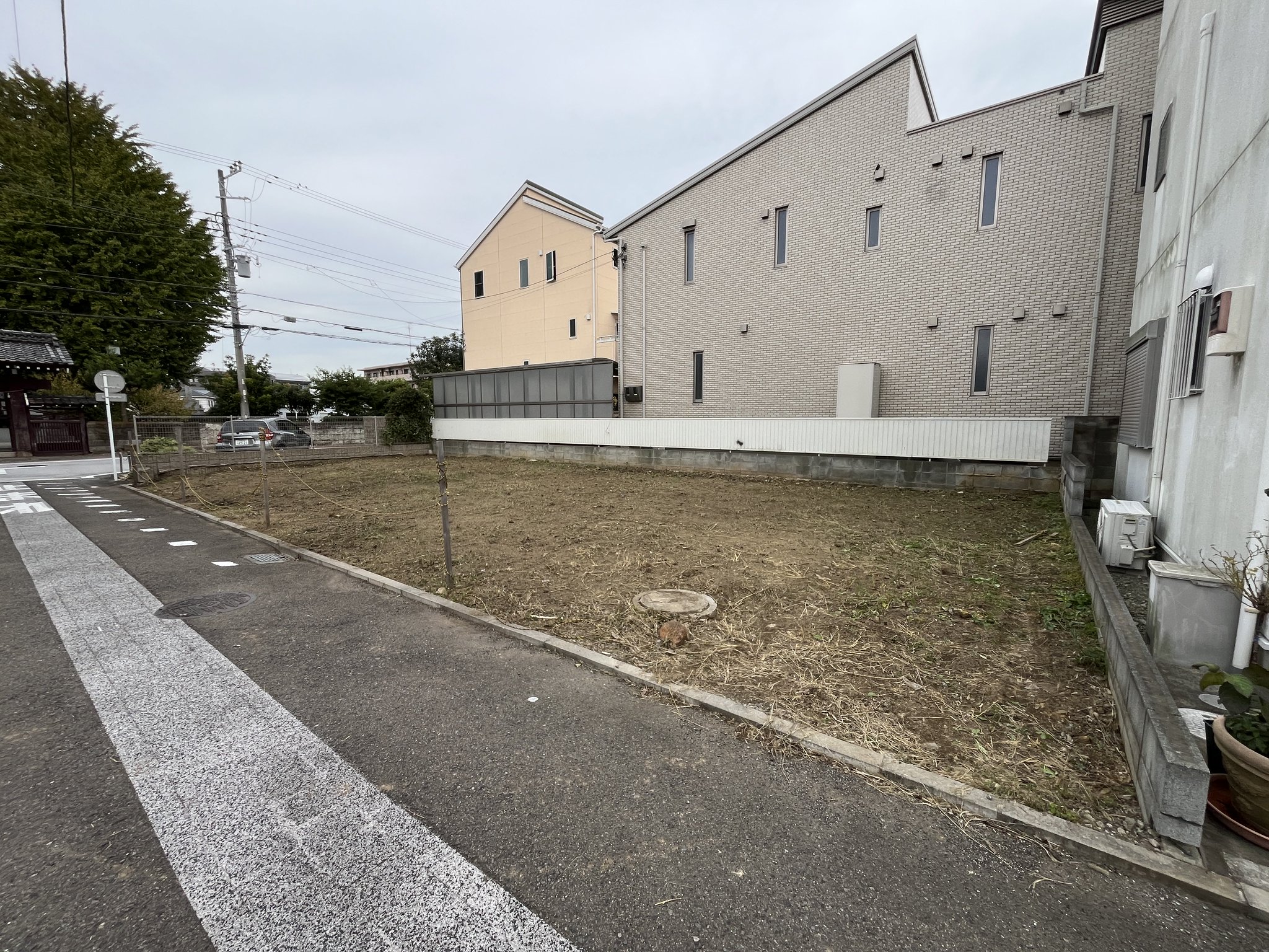 草刈り後の敷地